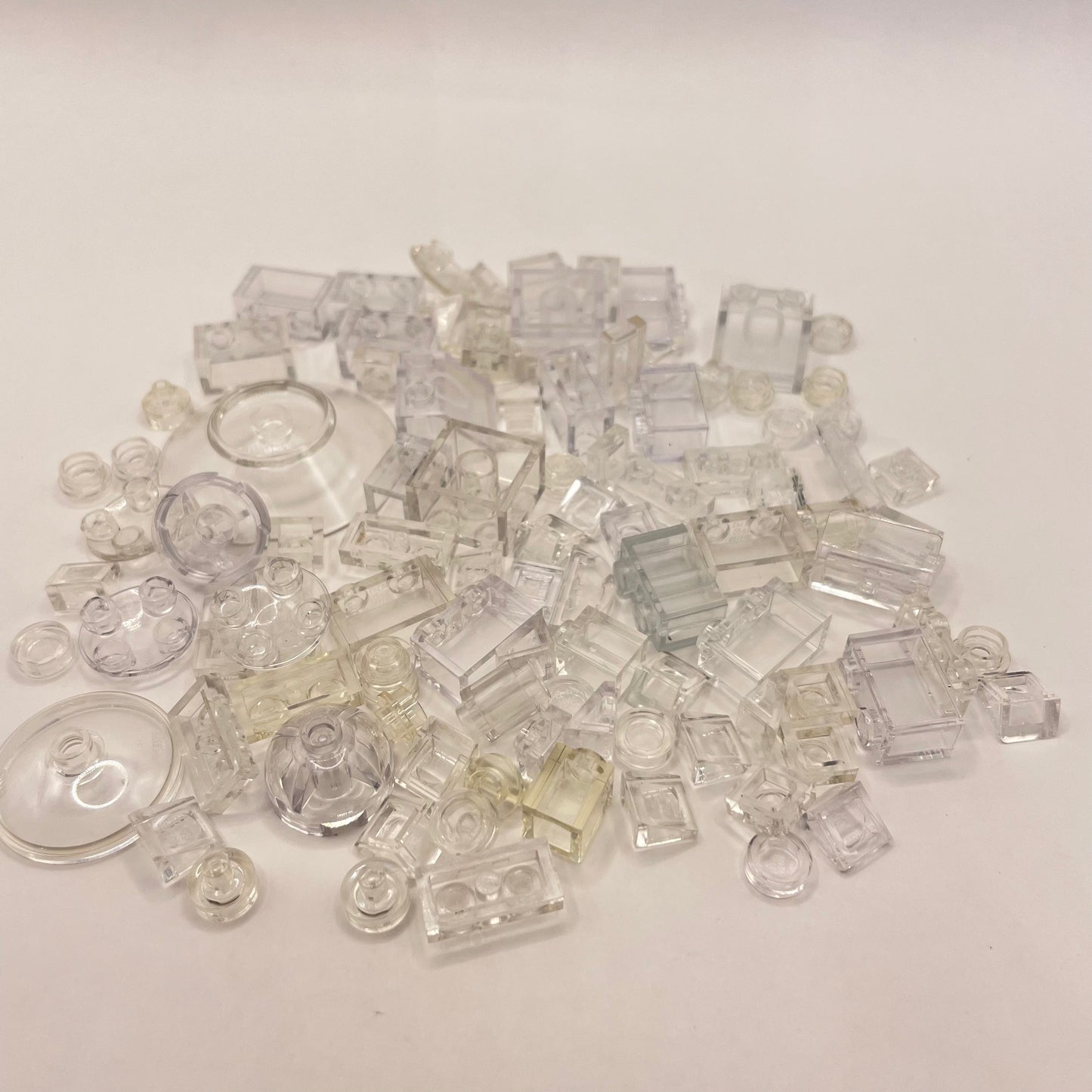 LEGO Transparent Clear, Mixed Pieces, Approx. 40g