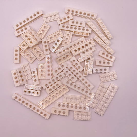 LEGO Technic, Bricks and Plates, White, Approx. 90g