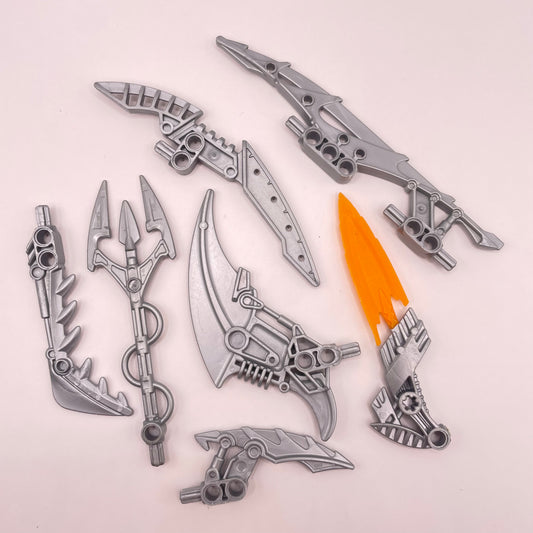 LEGO Bionicle, Weapons, Light Peal Grey, 7 Pieces
