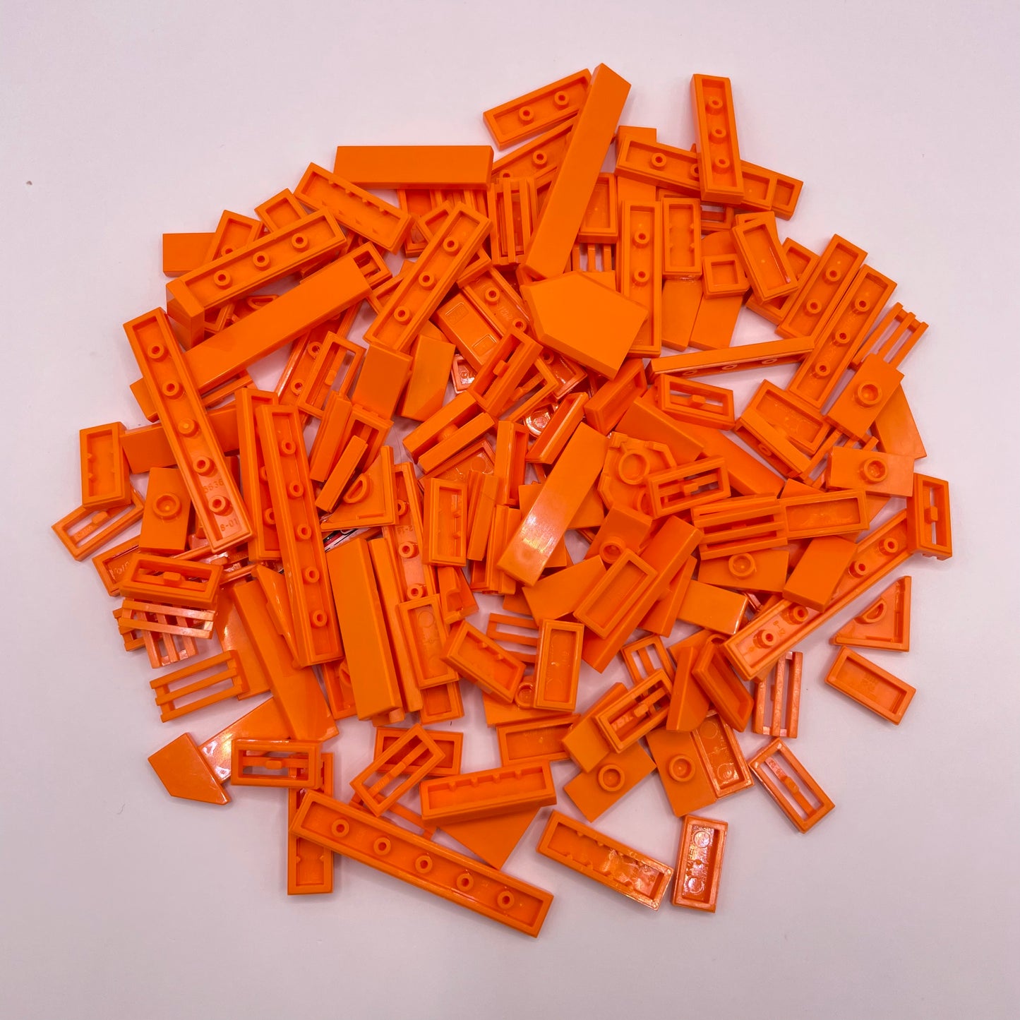 LEGO Orange, Tiles, Approx. 55g