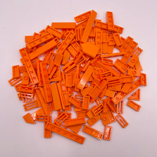 LEGO Orange, Tiles, Approx. 55g
