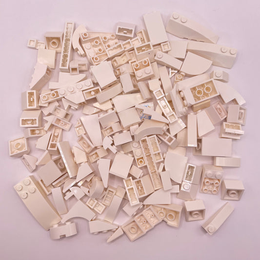 LEGO Mixed Slopes, White, Approx. 125g