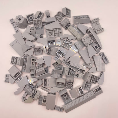 LEGO Slopes, Light Bluish Grey, Approx. 100g