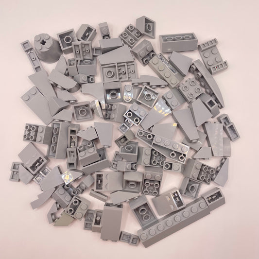 LEGO Slopes, Light Bluish Grey, Approx. 100g
