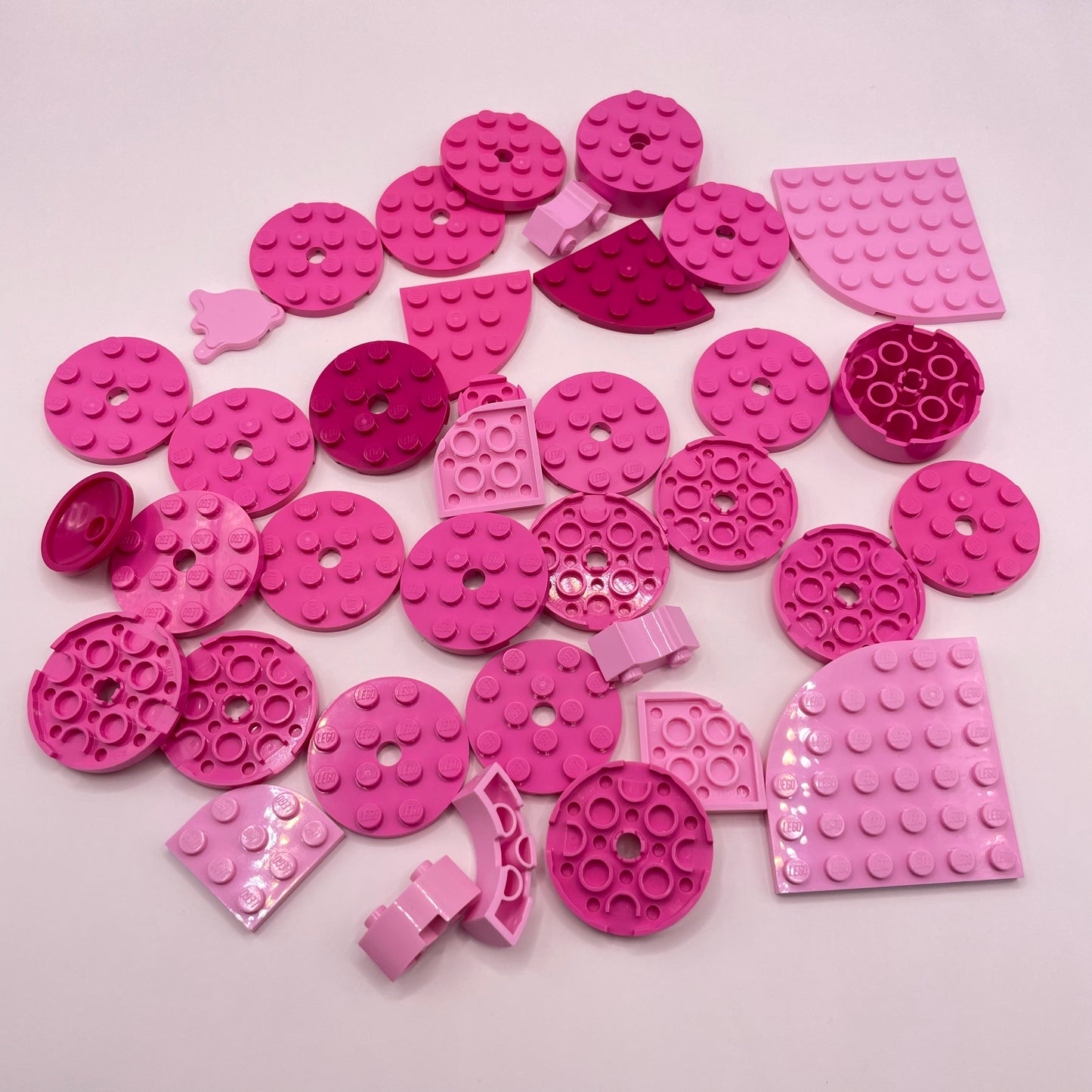 LEGO Round, Mixed Pink, Approx. 55g
