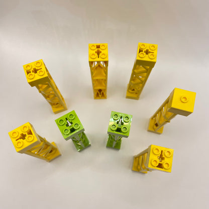 LEGO Support Girder, Yellow and Green, Building, 8 Pieces