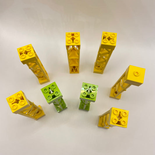 LEGO Support Girder, Yellow and Green, Building, 8 Pieces