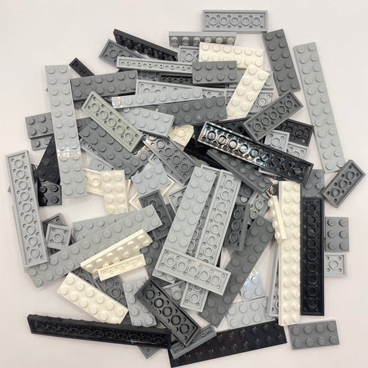 LEGO Small Plates, Monochrome, Approx. 150g