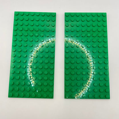 LEGO 8x16 Plates, Green, 2 Pieces,