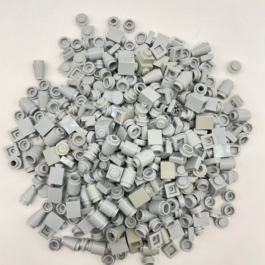 LEGO Light Bluish Grey, 1x1 Pieces, Greebling, Approx. 70g