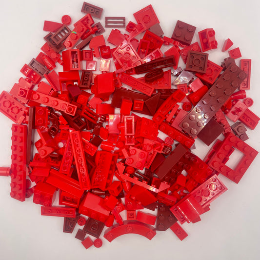 LEGO Mixed Bricks, Red, Approx. 110g