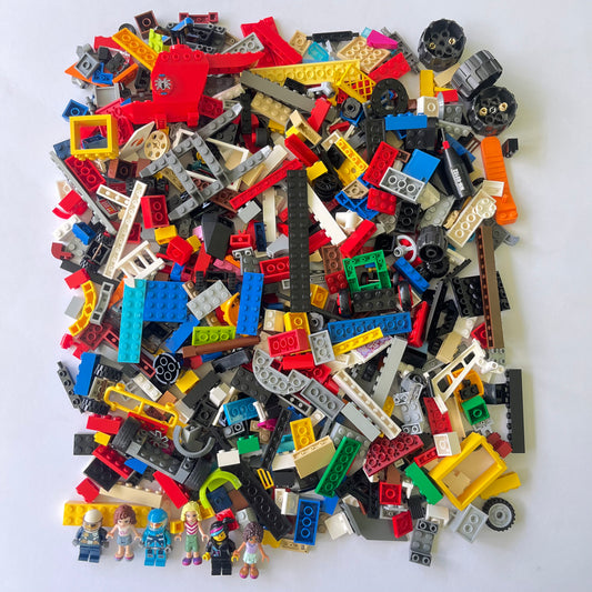 LEGO Fun Pack, Mixed Bag, Approx. 750g includes 6 Minifigures/Minidolls