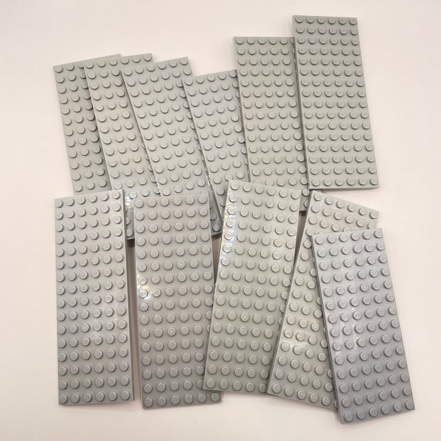 LEGO Medium Plates, 6x Wide, Light Bluish Grey, Approx. 135g