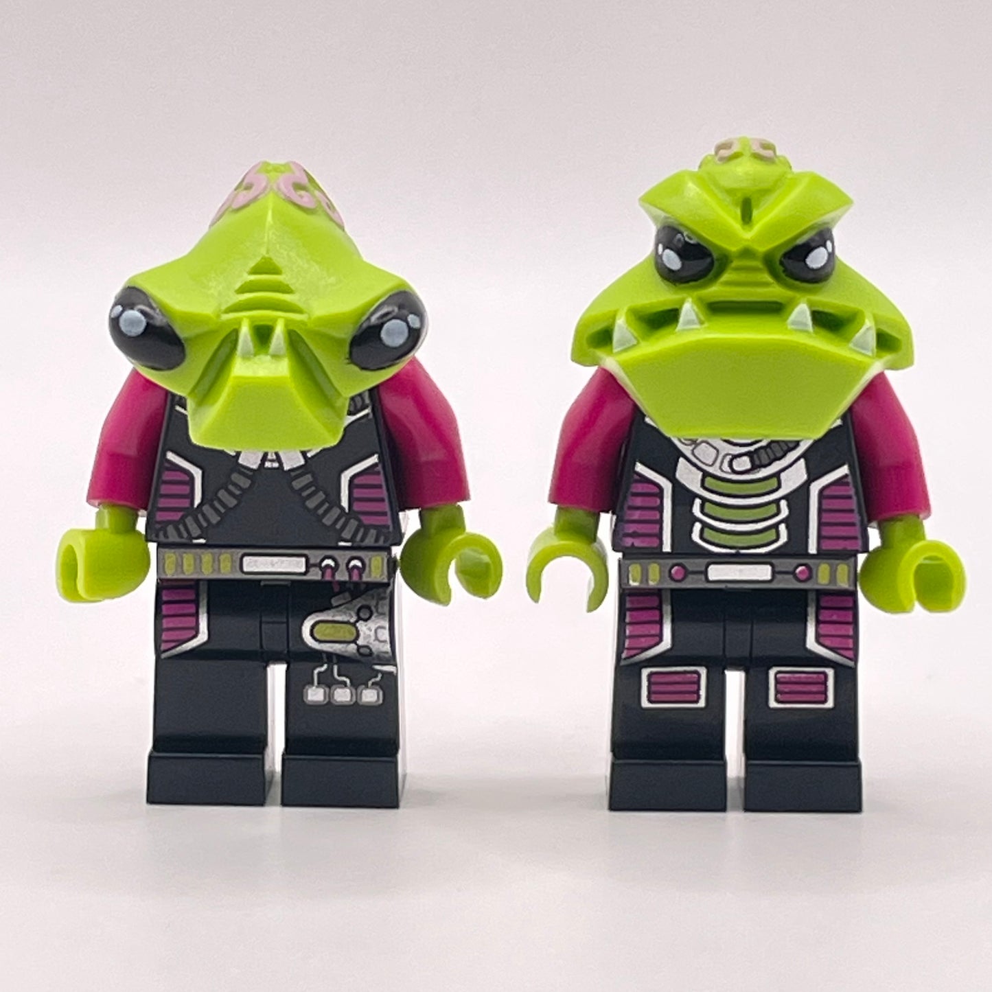 LEGO Alien Trooper and Pilot, Alien Conquest, Minifigure (ac002, ac003)