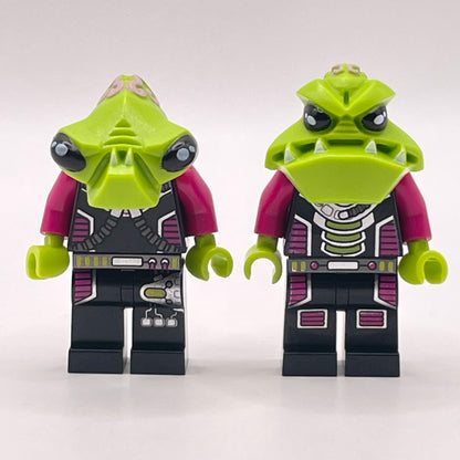 LEGO Alien Trooper and Pilot, Alien Conquest, Minifigure (ac002, ac003)