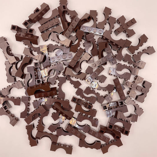 LEGO Arches, 1x4, Dark Brown, Approx. 100 pieces