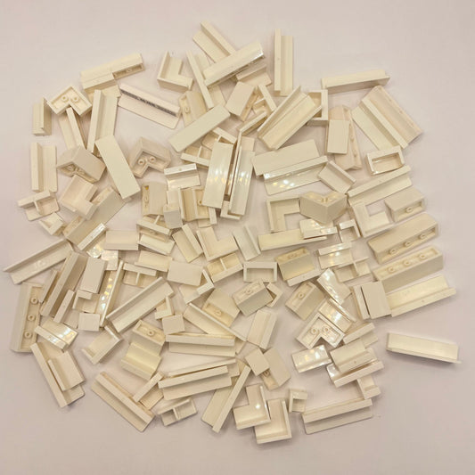 LEGO Small Panels, White, Approx. 80g