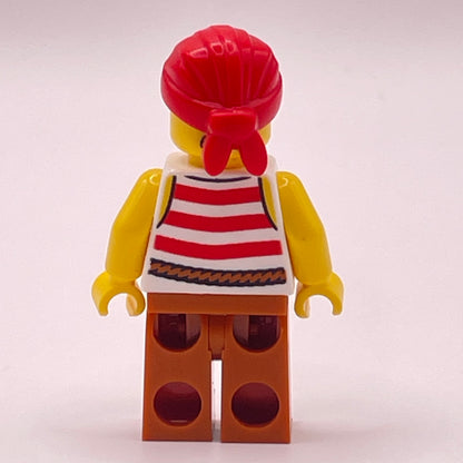 LEGO Pirate- Red Bandana, Pirate, Minifigure, (pi187)