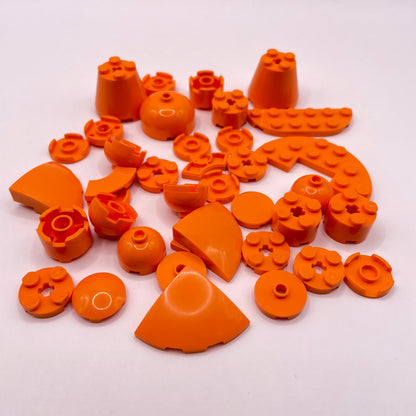 LEGO Round, Orange, Approx. 30g