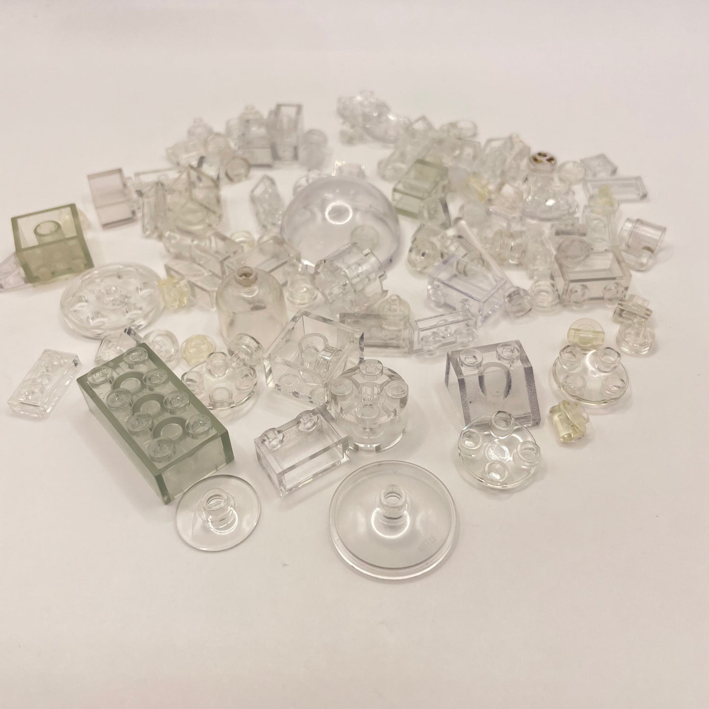 LEGO Transparent Clear, Mixed Pieces, Approx. 40g