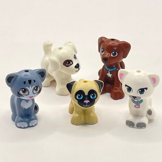 LEGO Dogs and Cats, Mixed Colours, 5 Pieces