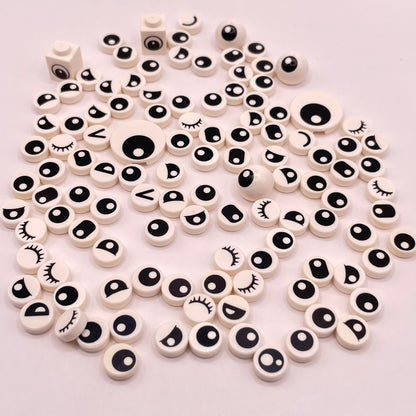 LEGO Eyes, Black and White, Animals, 110 Pieces