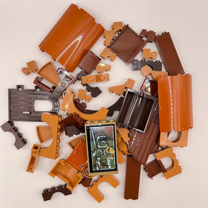 LEGO Mixed Building Pieces, Mixed Brown, Approx. 90g