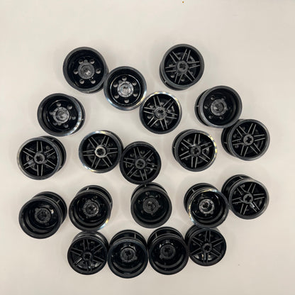 LEGO Wheel Hubs, Black, Vehicle, Approx. 85g