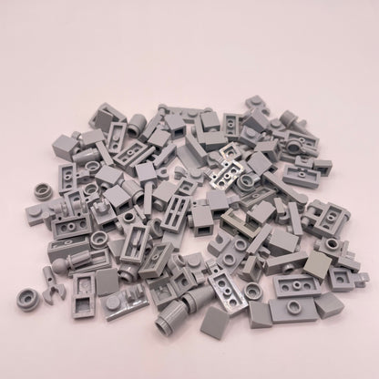 LEGO Greebling, Light Bluish Grey, 100 Pieces