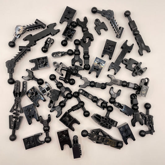 LEGO Bionicle, Joints, Black, Approx. 100g