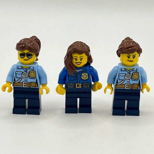 LEGO Lady Cops, Police, City, Minifigure (pack of 3)