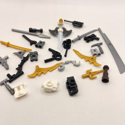 LEGO Mixed Tools and Weapons, Minifigure Accessories, 30 Pieces