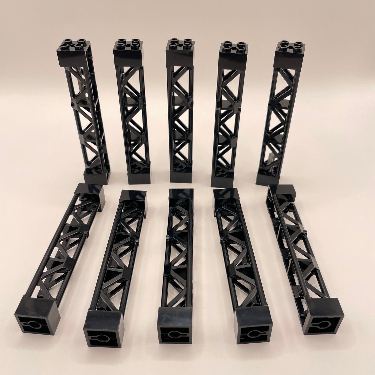 LEGO Girders, Building Pieces, Black, 10 Pieces