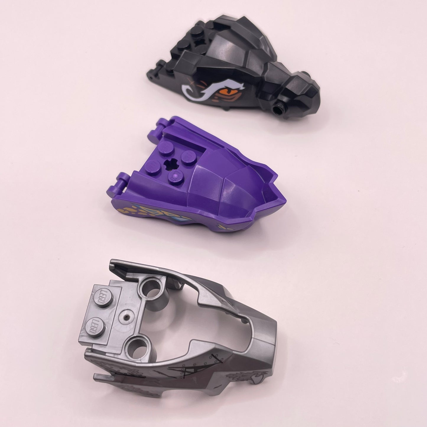LEGO Dragon Heads, Ninjago, Animals, Mixed Colours, 3 Pieces
