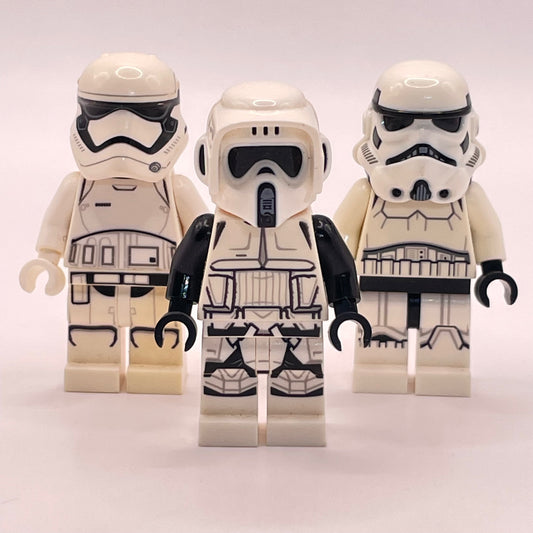 LEGO Mixed Troopers, Star Wars, Minifigure, (3 Pack) Yellowed
