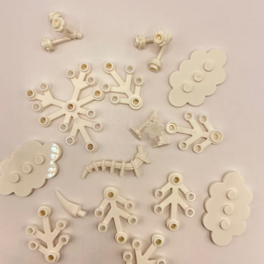 LEGO Plant and Leaves, White, 24 Pieces