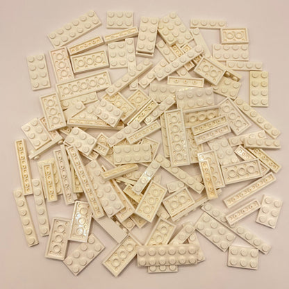 LEGO Plates, White, Approx. 100g