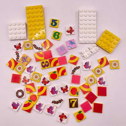LEGO Prints and Stickers, Scala, Jewellery With 4 Clips, Mixed Pieces, Approx. 30g