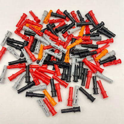 LEGO Pin 3L with Friction Ridges and Stop Bush, Technic, Mixed Colours, 110 Pieces