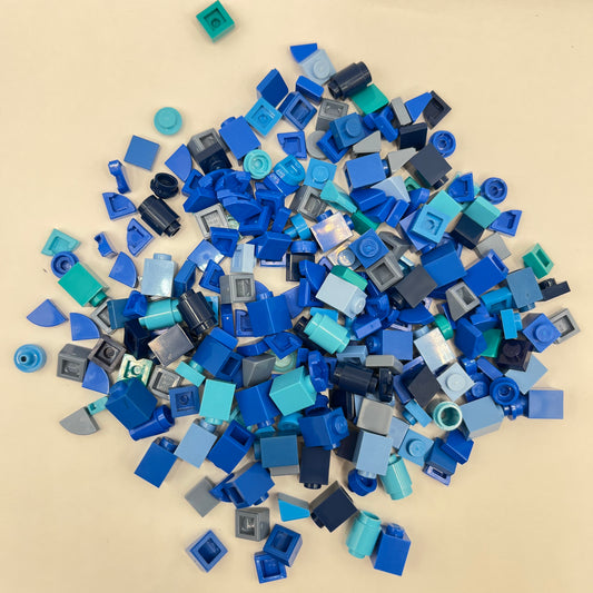 LEGO Greebling, 1x1, Mixed Blue, Approx. 45g