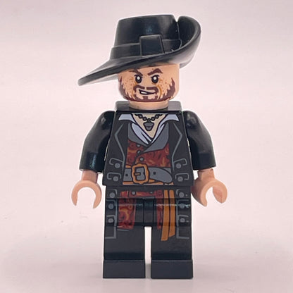 LEGO Hector Barbossa, Pirates of the Caribbean, Minifigure (poc004) marked