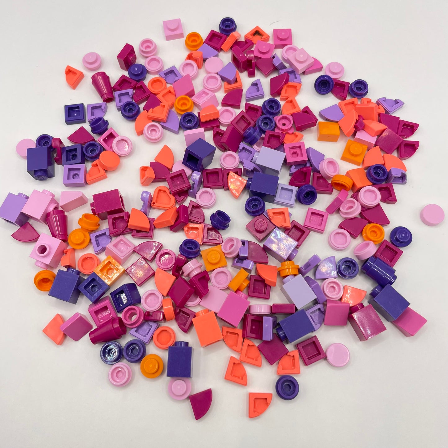 LEGO Greebling, 1x1, Pink and Purple, Approx. 35g
