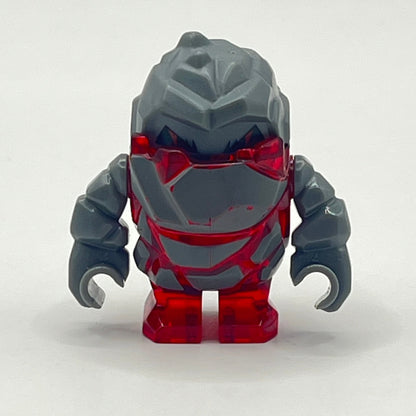 LEGO Rock Monster - Meltrox (Trans-Red), Power Miners, Minifigure (pm003)
