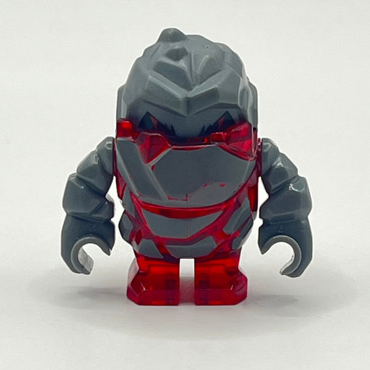 LEGO Rock Monster - Meltrox (Trans-Red), Power Miners, Minifigure (pm003)