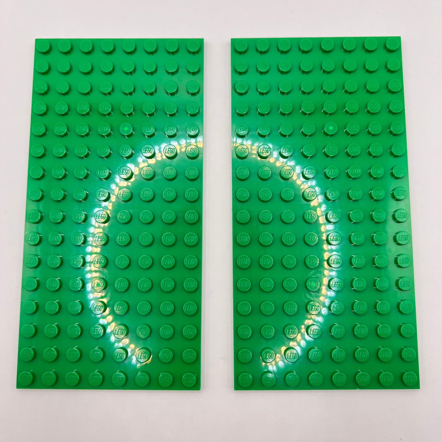 LEGO 8x16 Plates, Green, 2 Pieces,