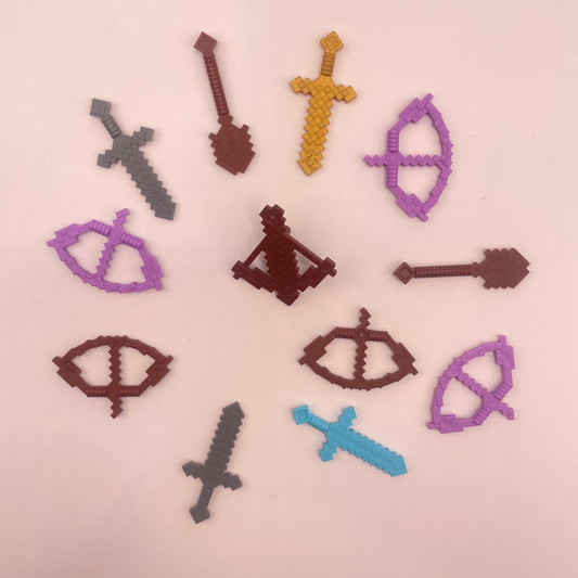 LEGO Weapons, Minecraft, Minifigure, 12 Pieces