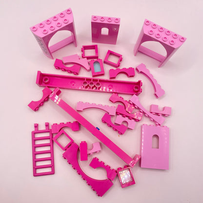 LEGO Building Pieces, Pink, Approx. 70g