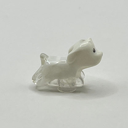 LEGO Ghost Dog, White Marbled Trans Clear, 1 Piece