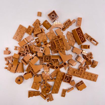 LEGO Mixed Bricks, Medium Nougat, Approx. 75g