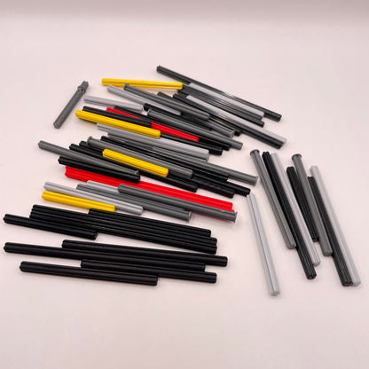 LEGO Technic, Long Axles, Mixed Colours, Approx. 65g